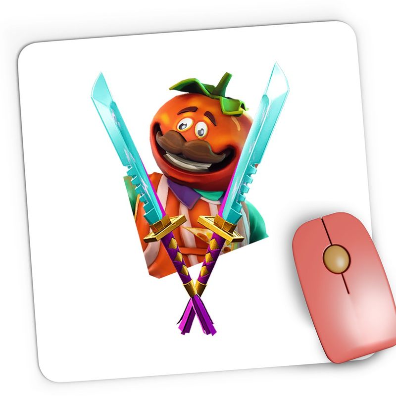 PC, gaming si accesorii - Periferice PC - Mousepad - Mousepad Gaming Tomato Fortnite Light Knives Epic Blades, 21x19 cm - Infinity.ro
