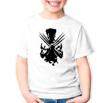 Fashion, accesorii si bijuterii - Copii - Imbracaminte copii - Tricouri copii - Tricou copii Wolverine Xmen Badass Fortnite Epic Skin, alb, L Copii - Infinity.ro