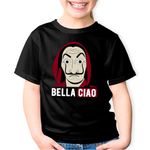 Fashion, accesorii si bijuterii - Copii - Imbracaminte copii - Tricouri copii - Tricou copii Casa de Papel Bella Ciao Mafia Rebel, negru, XS Copii - Infinity.ro
