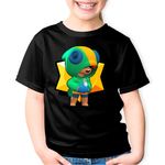 Fashion, accesorii si bijuterii - Copii - Imbracaminte copii - Tricouri copii - Tricou copii Leon Brawl Stars Fortnite, negru, XS Copii - Infinity.ro