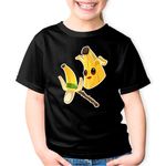 Fashion, accesorii si bijuterii - Copii - Imbracaminte copii - Tricouri copii - Tricou copii Fortnite Peely Skin Epic Weapon, negru, XS Copii - Infinity.ro