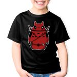 Fashion, accesorii si bijuterii - Copii - Imbracaminte copii - Tricouri copii - Tricou copii Deadpool Fat Cat Hero Ninja, negru, XS Copii - Infinity.ro