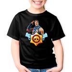 Fashion, accesorii si bijuterii - Copii - Imbracaminte copii - Tricouri copii - Tricou copii Fortnite Battle Royale Brawl Stars, negru, XS Copii - Infinity.ro