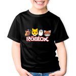 Fashion, accesorii si bijuterii - Copii - Imbracaminte copii - Tricouri copii - Tricou copii Roblox Adopt Me Cute Pets, negru, XS Copii - Infinity.ro
