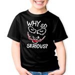 Fashion, accesorii si bijuterii - Copii - Imbracaminte copii - Tricouri copii - Tricou copii Joker Why So Serious Play Gang Fortnite, negru, XS Copii - Infinity.ro