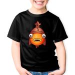 Fashion, accesorii si bijuterii - Copii - Imbracaminte copii - Tricouri copii - Tricou copii Fishstick Skin Fortnite, negru, XS Copii - Infinity.ro
