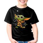 Fashion, accesorii si bijuterii - Copii - Imbracaminte copii - Tricouri copii - Tricou copii Baby Yoda Harry Potter Magic, negru, XS Copii - Infinity.ro