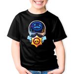 Fashion, accesorii si bijuterii - Copii - Imbracaminte copii - Tricouri copii - Tricou copii Astro Jack Fortnite Brawl Stars, negru, XS Copii - Infinity.ro