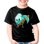 Fashion, accesorii si bijuterii - Copii - Imbracaminte copii - Tricouri copii - Tricou copii Diamond Miner Build Minecraft, negru, XS Copii - Infinity.ro