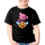 Fashion, accesorii si bijuterii - Copii - Imbracaminte copii - Tricouri copii - Tricou copii Cuddle Leader Fortnite Brawl Stars, negru, XS Copii - Infinity.ro