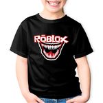 Fashion, accesorii si bijuterii - Copii - Imbracaminte copii - Tricouri copii - Tricou copii Venom Roblox SuperHero Smile, negru, XS Copii - Infinity.ro