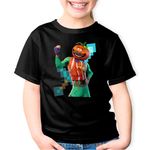 Fashion, accesorii si bijuterii - Copii - Imbracaminte copii - Tricouri copii - Tricou copii Tomato Skin Fortnite Minecraft, negru, XS Copii - Infinity.ro