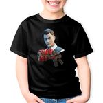 Fashion, accesorii si bijuterii - Copii - Imbracaminte copii - Tricouri copii - Tricou copii Midas Skin Fortnite Epic Weapon, negru, XS Copii - Infinity.ro