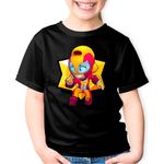 Fashion, accesorii si bijuterii - Copii - Imbracaminte copii - Tricouri copii - Tricou copii Max Brawler Brawl Stars, negru, XS Copii - Infinity.ro