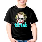 Fashion, accesorii si bijuterii - Copii - Imbracaminte copii - Tricouri copii - Tricou copii Joker TikTok Creator Legend Tiktoker, negru, XS Copii - Infinity.ro