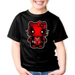 Fashion, accesorii si bijuterii - Copii - Imbracaminte copii - Tricouri copii - Tricou copii Deadpool Kitty Bad Girl, negru, XS Copii - Infinity.ro
