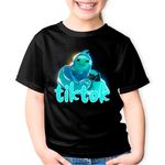 Fashion, accesorii si bijuterii - Copii - Imbracaminte copii - Tricouri copii - Tricou copii Rippley Fortnite Tiktok, negru, XS Copii - Infinity.ro