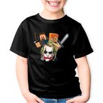 Fashion, accesorii si bijuterii - Copii - Imbracaminte copii - Tricouri copii - Tricou copii Joker Minecraft Gamer Steve Alex, negru, XS Copii - Infinity.ro