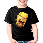 Fashion, accesorii si bijuterii - Copii - Imbracaminte copii - Tricouri copii - Tricou copii Barbarian Clash Royale of Clans, negru, XS Copii - Infinity.ro