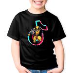 Fashion, accesorii si bijuterii - Copii - Imbracaminte copii - Tricouri copii - Tricou copii Wolverine Tiktok Badass Bad Boy, negru, XS Copii - Infinity.ro
