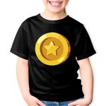 Fashion, accesorii si bijuterii - Copii - Imbracaminte copii - Tricouri copii - Tricou copii Coin Clash Royale Clans, negru, XS Copii - Infinity.ro