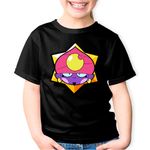 Fashion, accesorii si bijuterii - Copii - Imbracaminte copii - Tricouri copii - Tricou copii Cool Gene Brawl Stars, negru, XS Copii - Infinity.ro