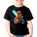 Fashion, accesorii si bijuterii - Copii - Imbracaminte copii - Tricouri copii - Tricou copii Skully Fortnite Minecraft Diamond Sword, negru, XS Copii - Infinity.ro