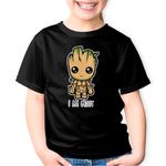 Fashion, accesorii si bijuterii - Copii - Imbracaminte copii - Tricouri copii - Tricou copii Baby I Am Groot Bebe Ziua Indragostitilor, negru, XS Copii - Infinity.ro