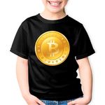 Fashion, accesorii si bijuterii - Copii - Imbracaminte copii - Tricouri copii - Tricou copii Bitcoins Crypto Blockchain, negru, XS Copii - Infinity.ro