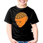 Fashion, accesorii si bijuterii - Copii - Imbracaminte copii - Tricouri copii - Tricou copii Bitcoin in Head, negru, XS Copii - Infinity.ro