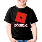 Fashion, accesorii si bijuterii - Copii - Imbracaminte copii - Tricouri copii - Tricou copii Roblox Game Logo, negru, XS Copii - Infinity.ro