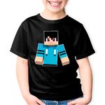 Fashion, accesorii si bijuterii - Copii - Imbracaminte copii - Tricouri copii - Tricou copii Minecraft Happy Alex, negru, XS Copii - Infinity.ro
