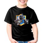 Fashion, accesorii si bijuterii - Copii - Imbracaminte copii - Tricouri copii - Tricou copii Mega Knight Clash Royale Clans, negru, XS Copii - Infinity.ro