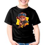 Fashion, accesorii si bijuterii - Copii - Imbracaminte copii - Tricouri copii - Tricou copii Jessie BrawlStars Fortnite, negru, XS Copii - Infinity.ro
