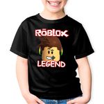 Fashion, accesorii si bijuterii - Copii - Imbracaminte copii - Tricouri copii - Tricou copii Roblox Legend Player, negru, XS Copii - Infinity.ro