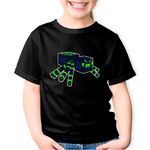 Fashion, accesorii si bijuterii - Copii - Imbracaminte copii - Tricouri copii - Tricou copii Minecraft Green Spider, negru, XS Copii - Infinity.ro