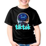 Fashion, accesorii si bijuterii - Copii - Imbracaminte copii - Tricouri copii - Tricou copii Astro Jack Fortnite Tiktok, negru, XS Copii - Infinity.ro