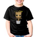 Fashion, accesorii si bijuterii - Copii - Imbracaminte copii - Tricouri copii - Tricou copii Baby Groot Cute Tree Love Gift, negru, XS Copii - Infinity.ro