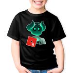 Fashion, accesorii si bijuterii - Copii - Imbracaminte copii - Tricouri copii - Tricou copii Roblox Cute Devil Adopt Me, negru, XS Copii - Infinity.ro