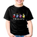 Fashion, accesorii si bijuterii - Copii - Imbracaminte copii - Tricouri copii - Tricou copii Friends Among Us, negru, XS Copii - Infinity.ro