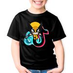 Fashion, accesorii si bijuterii - Copii - Imbracaminte copii - Tricouri copii - Tricou copii Wolverine XMen Fortnite VBucks Tiktok, negru, XS Copii - Infinity.ro