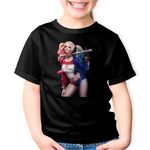 Fashion, accesorii si bijuterii - Copii - Imbracaminte copii - Tricouri copii - Tricou copii Joker Harley Quinn Vaduva Neagra, negru, XS Copii - Infinity.ro