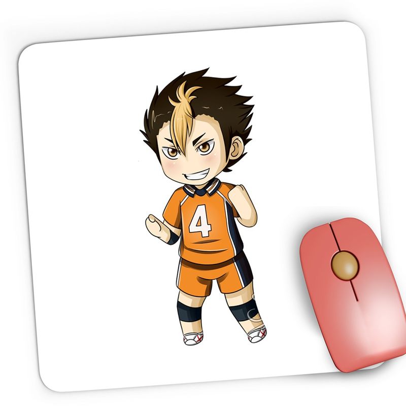 PC, gaming si accesorii - Periferice PC - Mousepad - Mousepad Gaming Haikyuu Yu Nishinoya Volei Haikyu!!, 21x19 cm - Infinity.ro