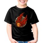 Fashion, accesorii si bijuterii - Copii - Imbracaminte copii - Tricouri copii - Tricou copii Age of Empires Fire and Blood Sigil Logo Cometa, negru, XS Copii - Infinity.ro