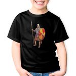 Fashion, accesorii si bijuterii - Copii - Imbracaminte copii - Tricouri copii - Tricou copii Age Of Empires Knight Carolingian Dynasty Middle Ages Monster, negru, XS Copii - Infinity.ro