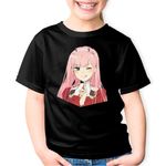 Fashion, accesorii si bijuterii - Copii - Imbracaminte copii - Tricouri copii - Tricou copii Android Robot Human Klaxo Zero Two, negru, XS Copii - Infinity.ro