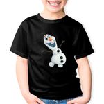 Fashion, accesorii si bijuterii - Copii - Imbracaminte copii - Tricouri copii - Tricou copii Animatie Olaf Disney Elsa Frozen, negru, XS Copii - Infinity.ro