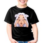 Fashion, accesorii si bijuterii - Copii - Imbracaminte copii - Tricouri copii - Tricou copii Ariana Grande Cartoon Merch Cloud, negru, XS Copii - Infinity.ro