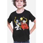 Fashion, accesorii si bijuterii - Copii - Imbracaminte copii - Tricouri copii - Tricou copii Assassination Classroom Koro Sensei Neon Anime, negru, XS Copii - Infinity.ro