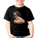Fashion, accesorii si bijuterii - Copii - Imbracaminte copii - Tricouri copii - Tricou copii Attack on Titan AOT Eren Yeager Devil Anime, negru, XS Copii - Infinity.ro